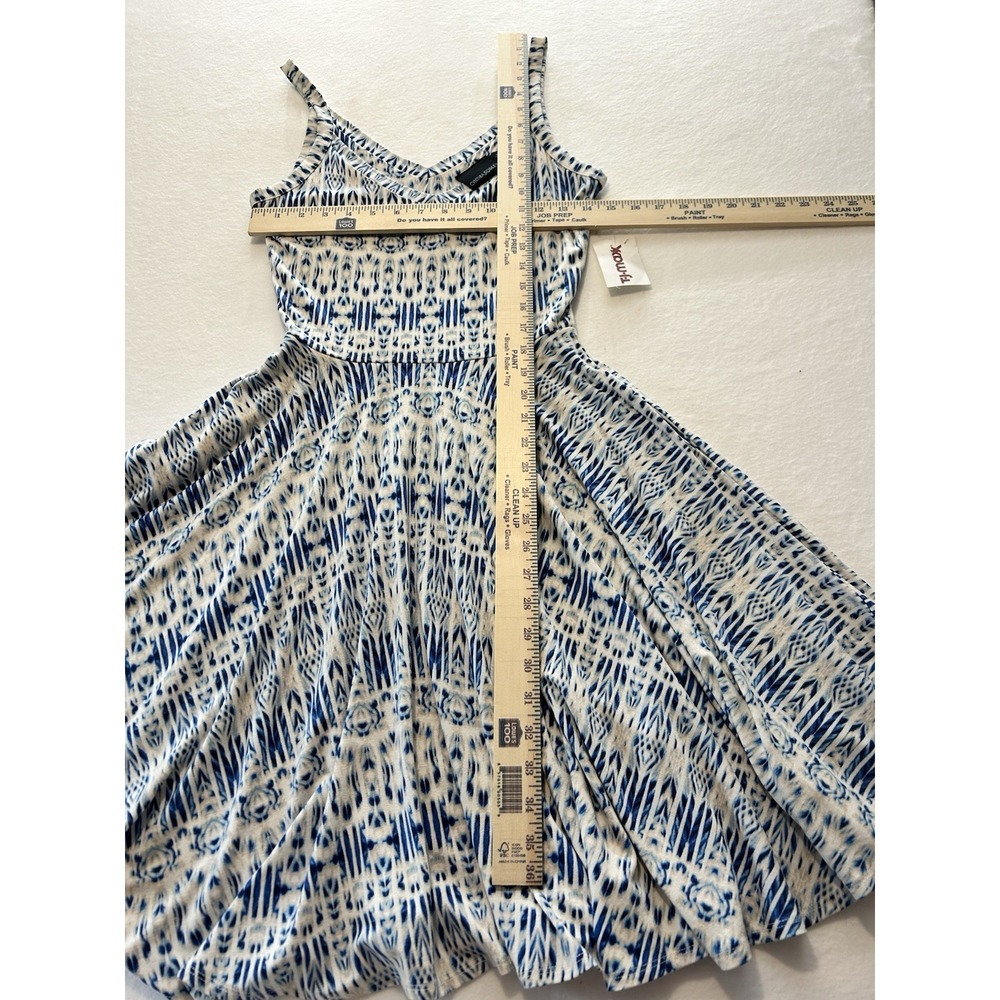 Cynthia‎ Rowley Tank Dress Women Size S Geometric Blue White NEW - Picture 8 of 9